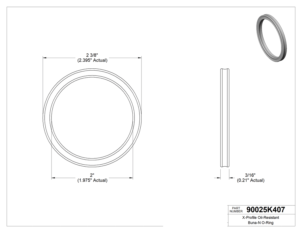 Technical drawing - 90025K407